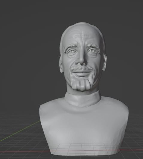 Paulo Coelho 3D print model_1