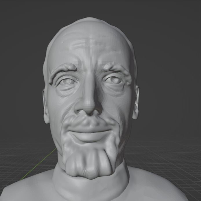 Paulo Coelho 3D print model_12