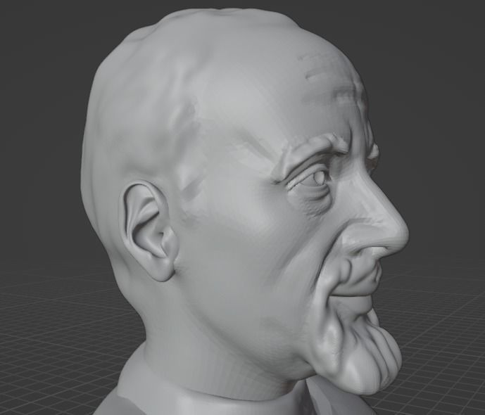 Paulo Coelho 3D print model_16