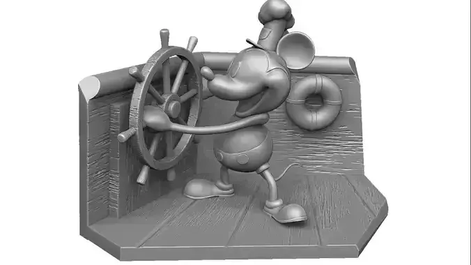 MICKEY MOUSE Original 1928 for 3D PRINT 3D print model