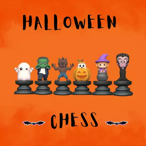Halloween Chess 3D print model_0