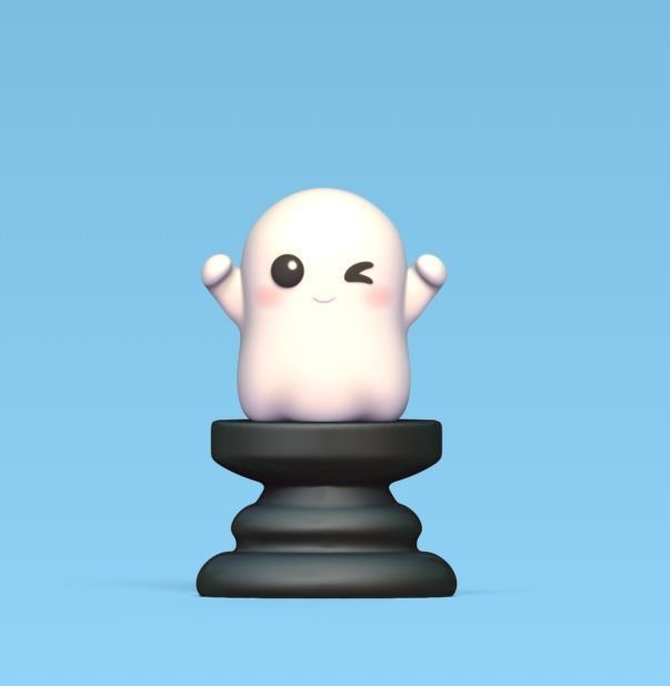 Halloween Chess 3D print model_3