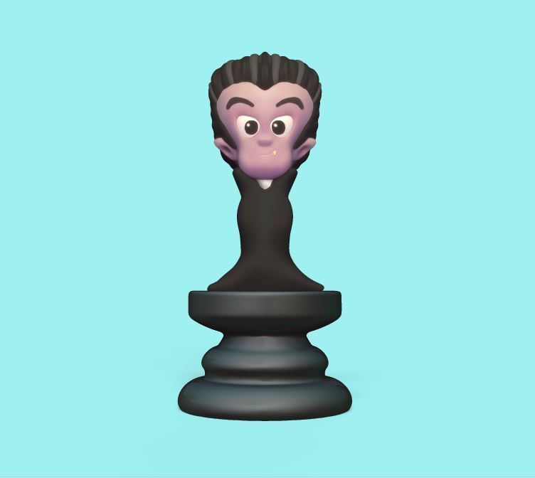 Halloween Chess 3D print model_8