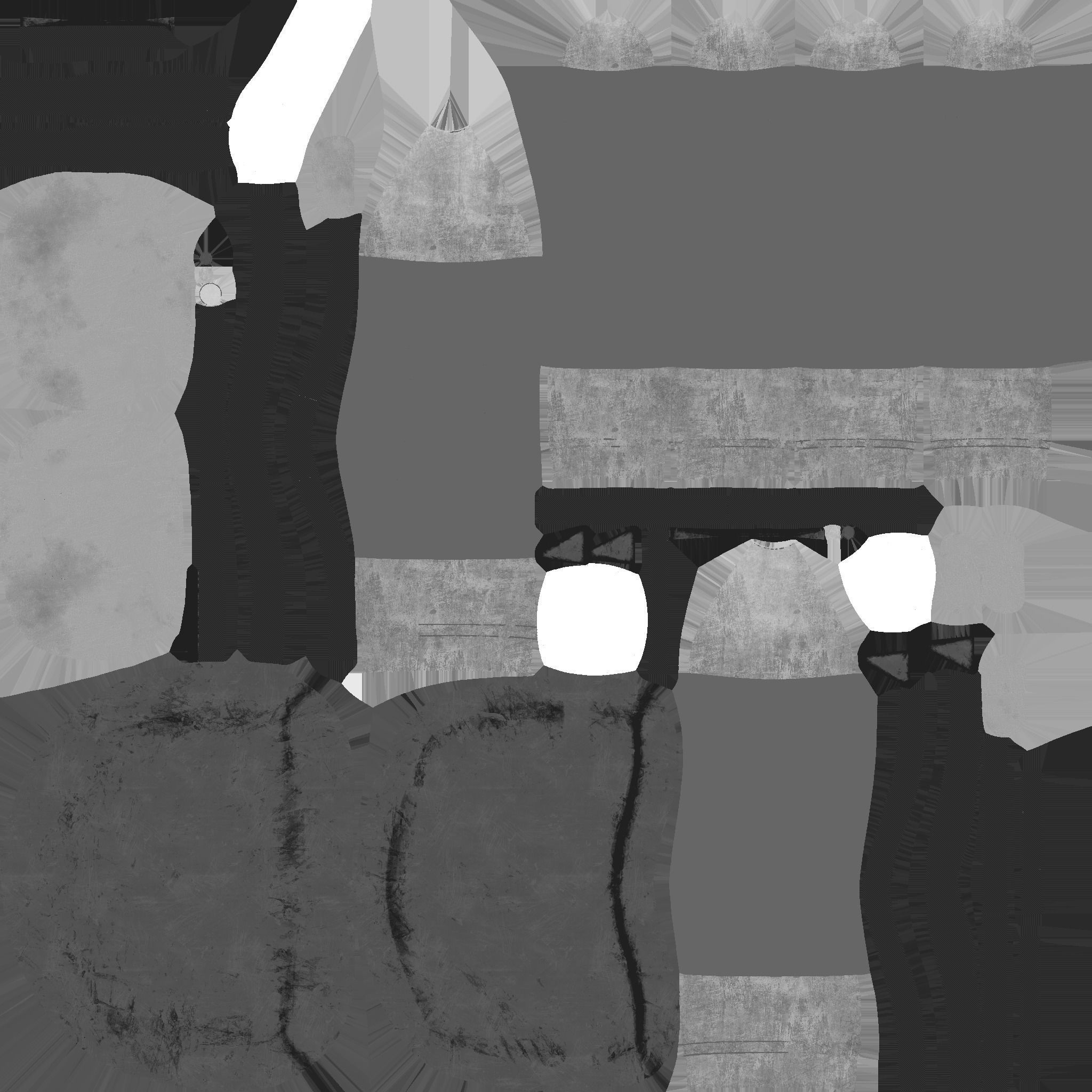 Jetpack D09 Green Metal - SciFi Character Design Low-poly 3D model_23