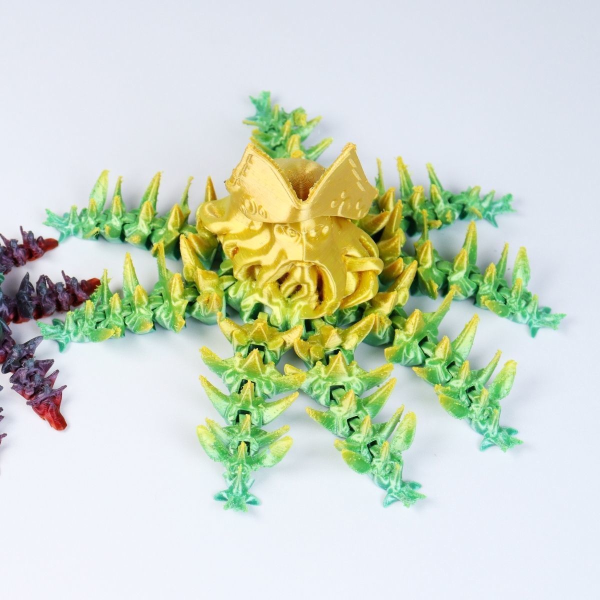 ARTICULATED OCTOPUS DAVY JONES PIRATE FLEXI WIGGLE PET 3D print model_4