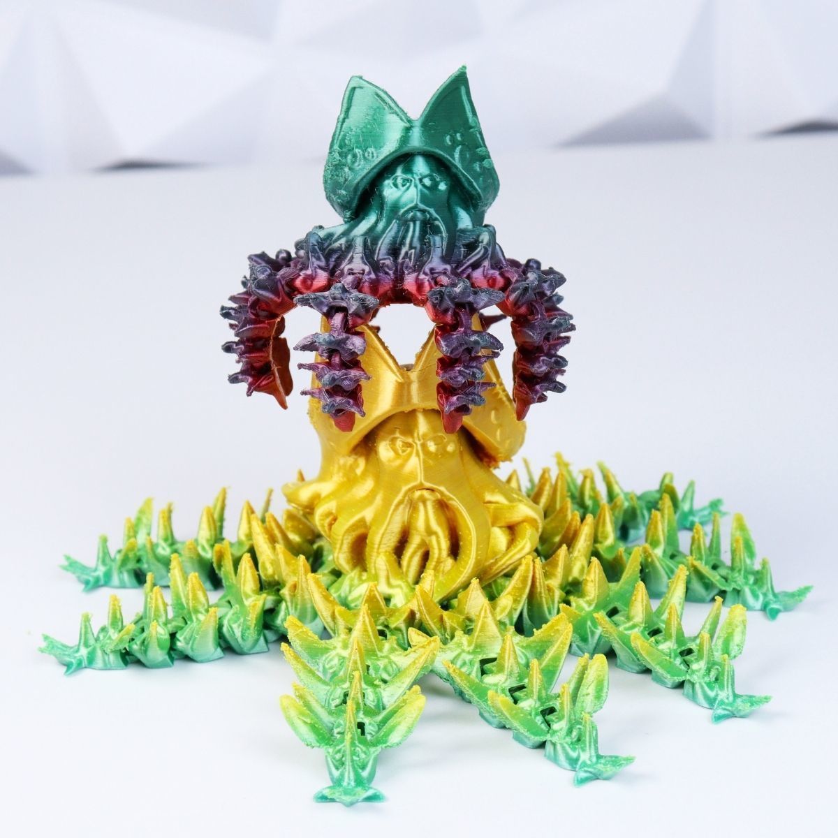 ARTICULATED OCTOPUS DAVY JONES PIRATE FLEXI WIGGLE PET 3D print model_5