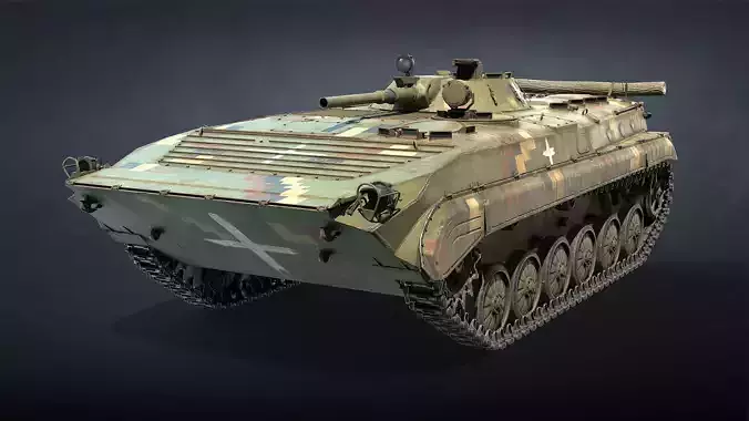 BMP-1 IFV Game Ready Low-poly 3D model