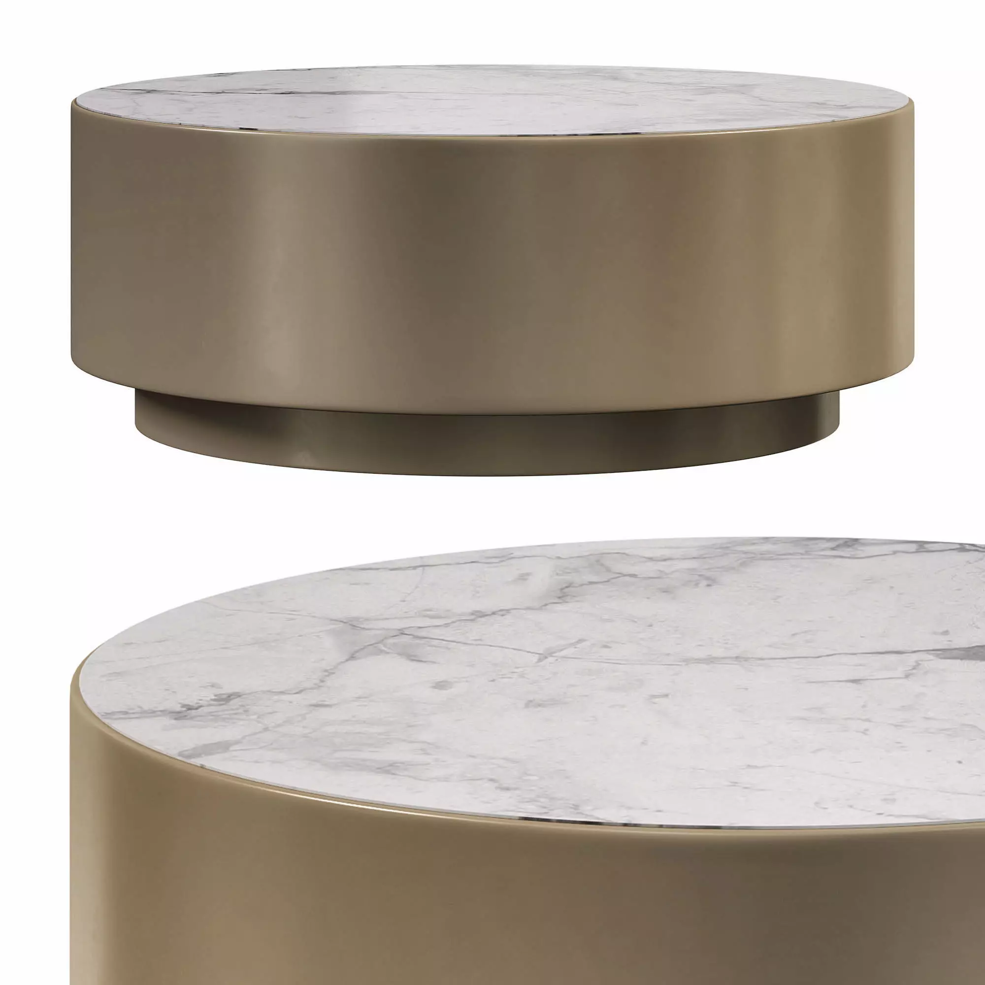 GOLD COFFEE TABLE by Laskasas 3D model_0