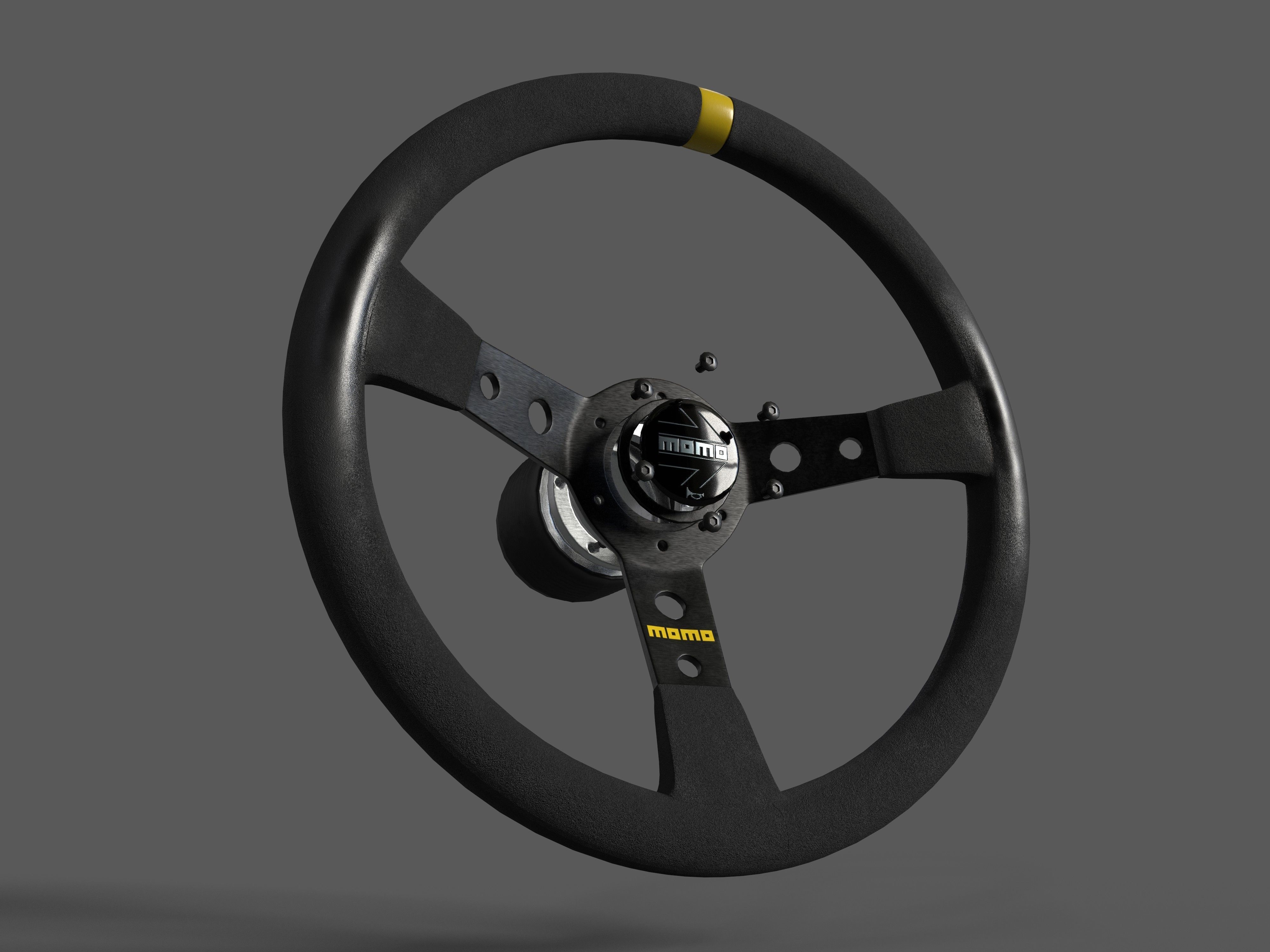 MOMO Mod 07 Low-poly 3D model_7