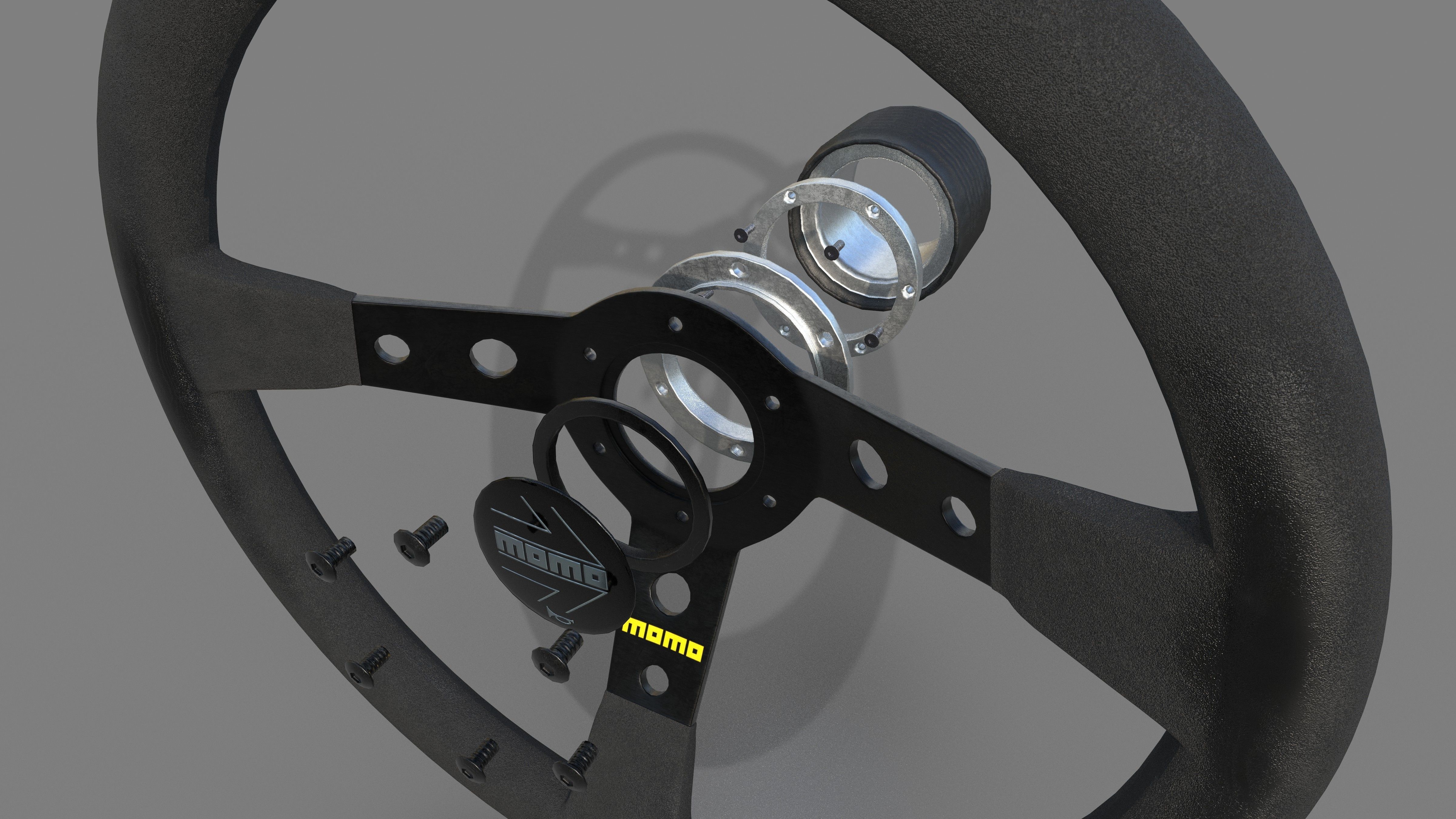 MOMO Mod 07 Low-poly 3D model_10