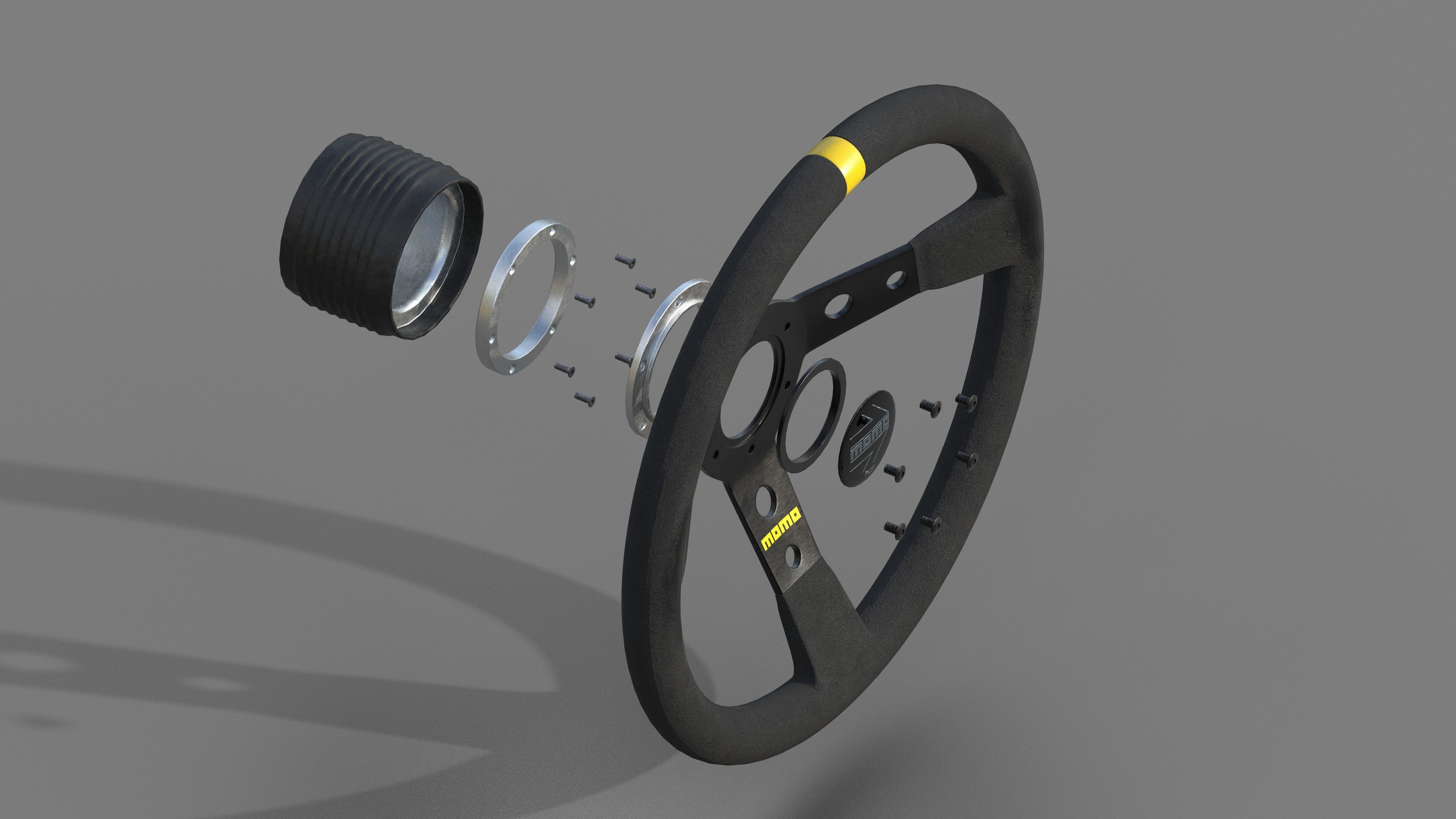 MOMO Mod 07 Low-poly 3D model_9