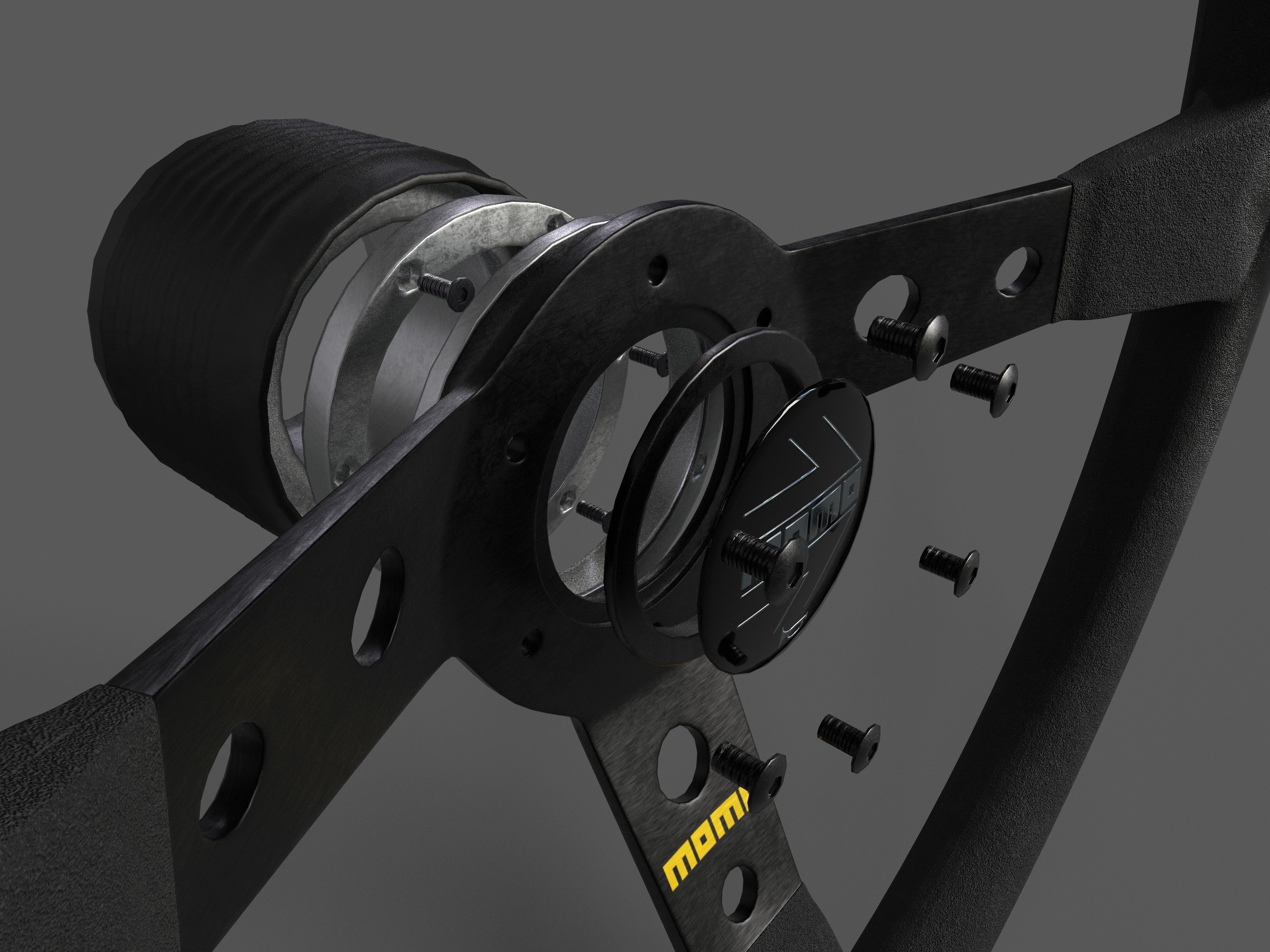 MOMO Mod 07 Low-poly 3D model_8