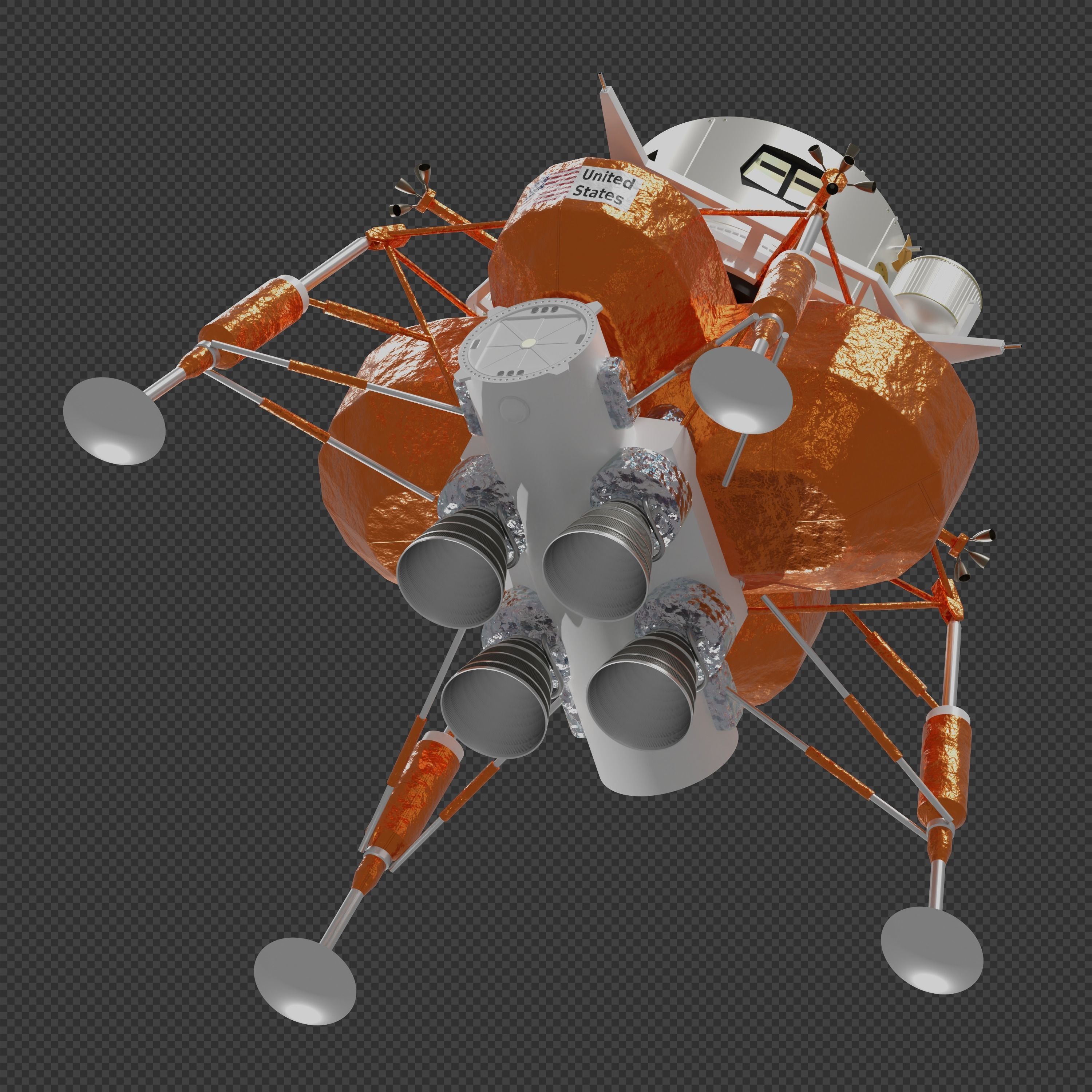 Eagle Engineering Lunar Lander 3D model_5