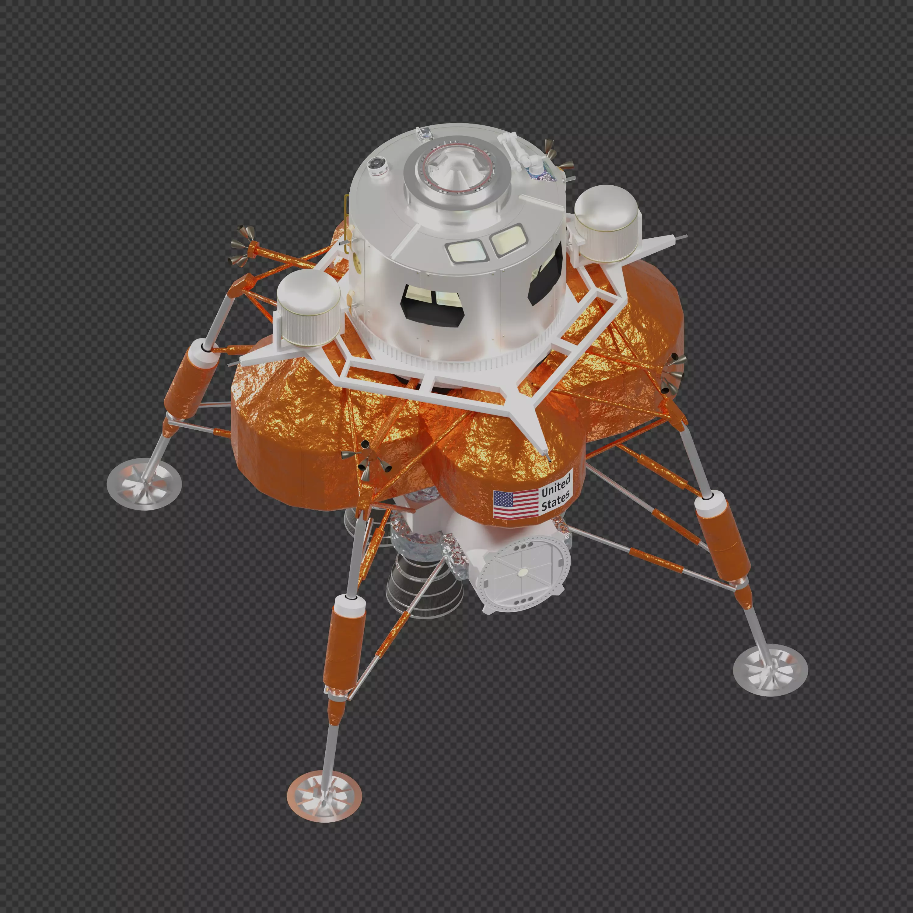 Eagle Engineering Lunar Lander 3D model_0