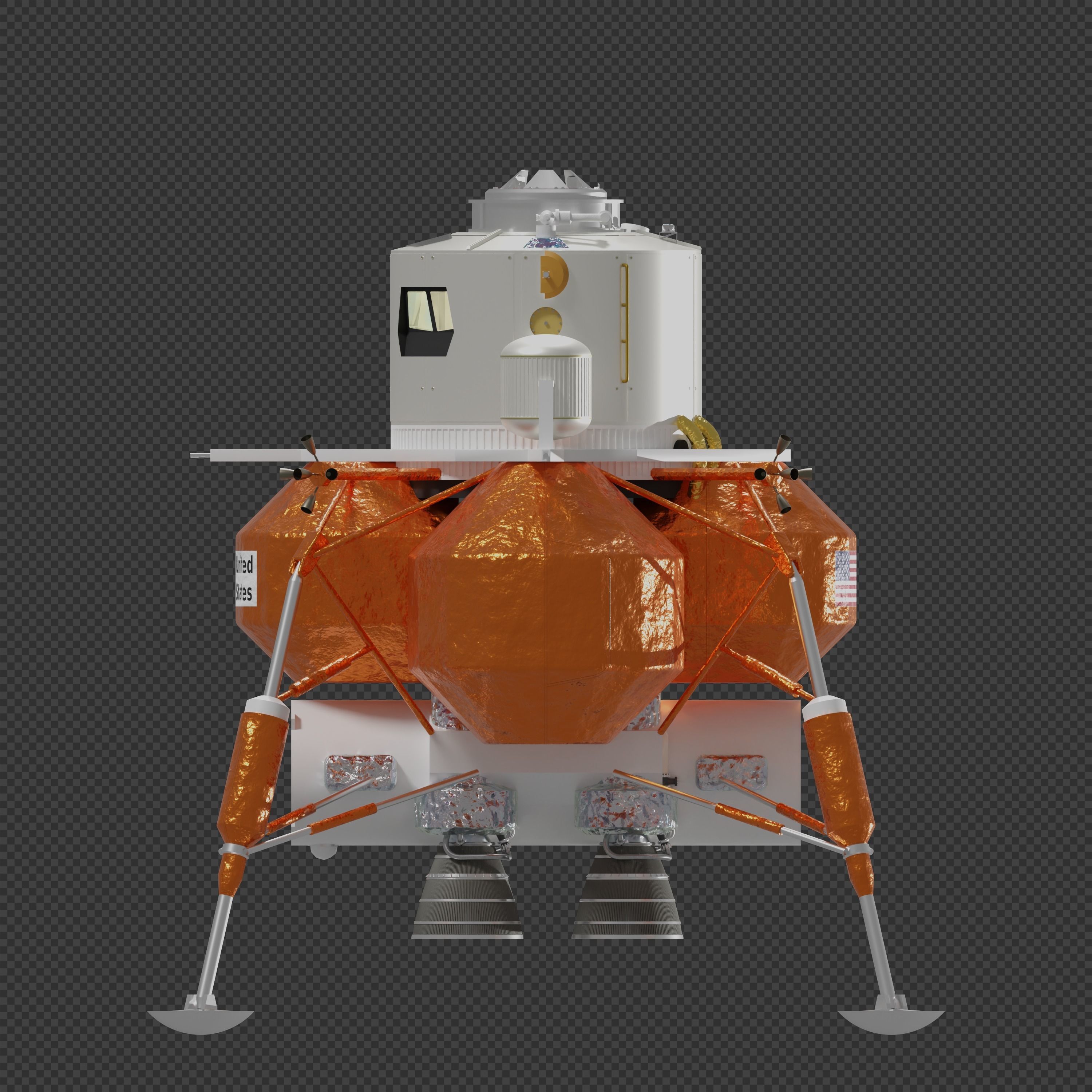 Eagle Engineering Lunar Lander 3D model_2