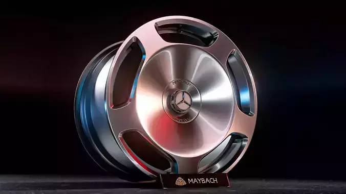 Wheel Mercedes Maybach Monoblock 3D model