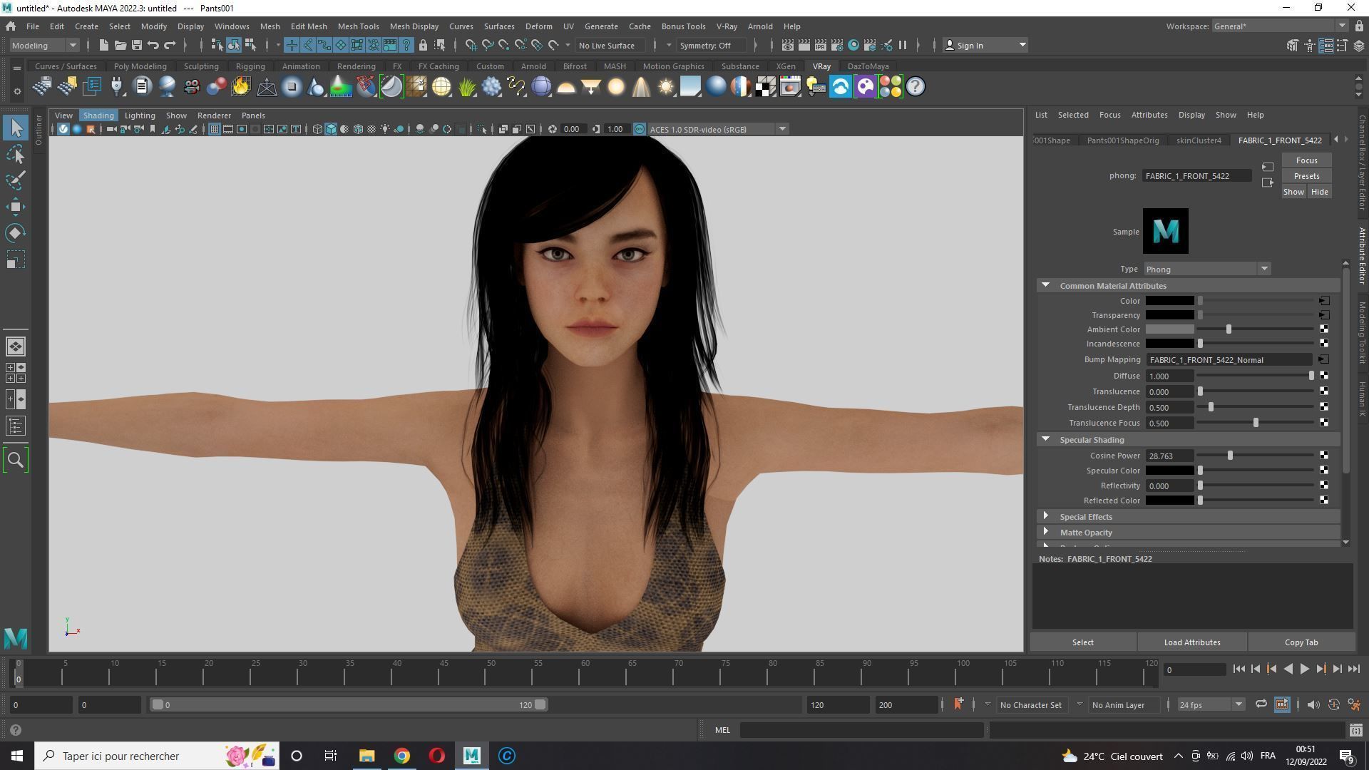 Realistic Female korean naked Low-poly 3D model_13