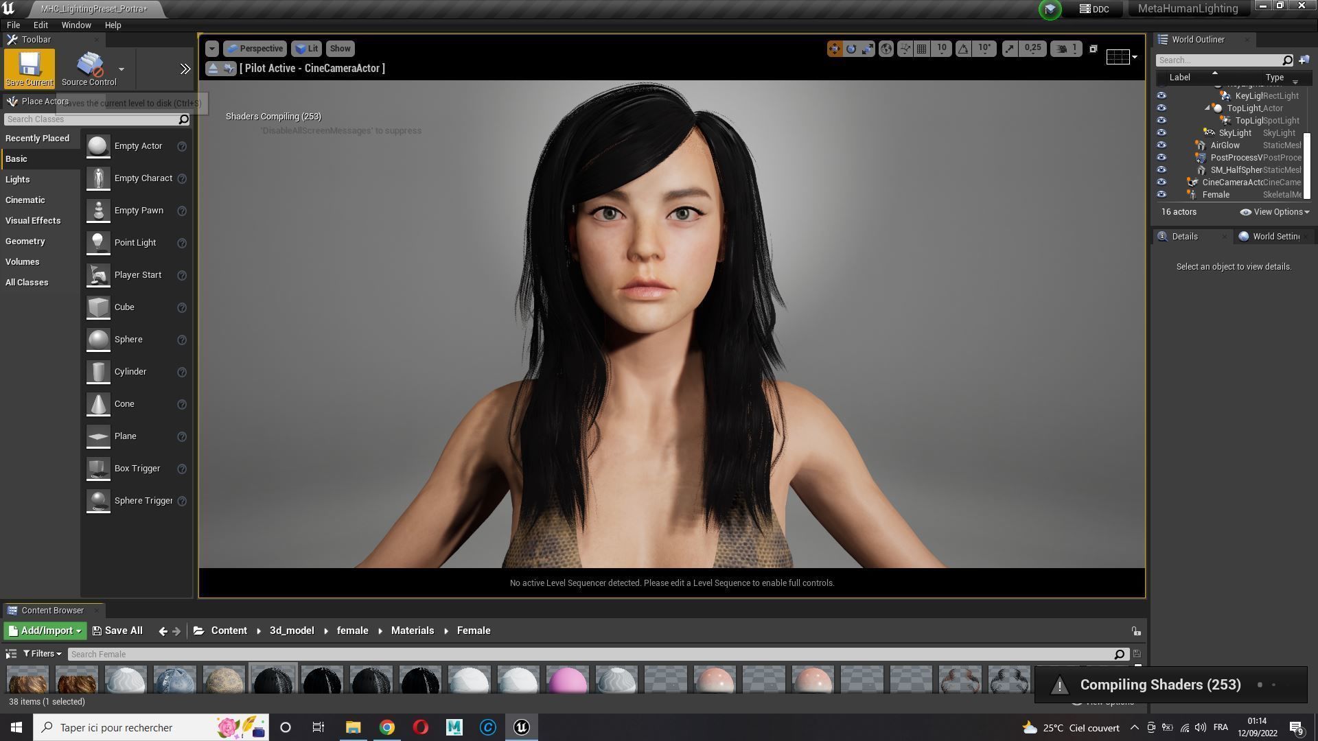 Realistic Female korean naked Low-poly 3D model_16