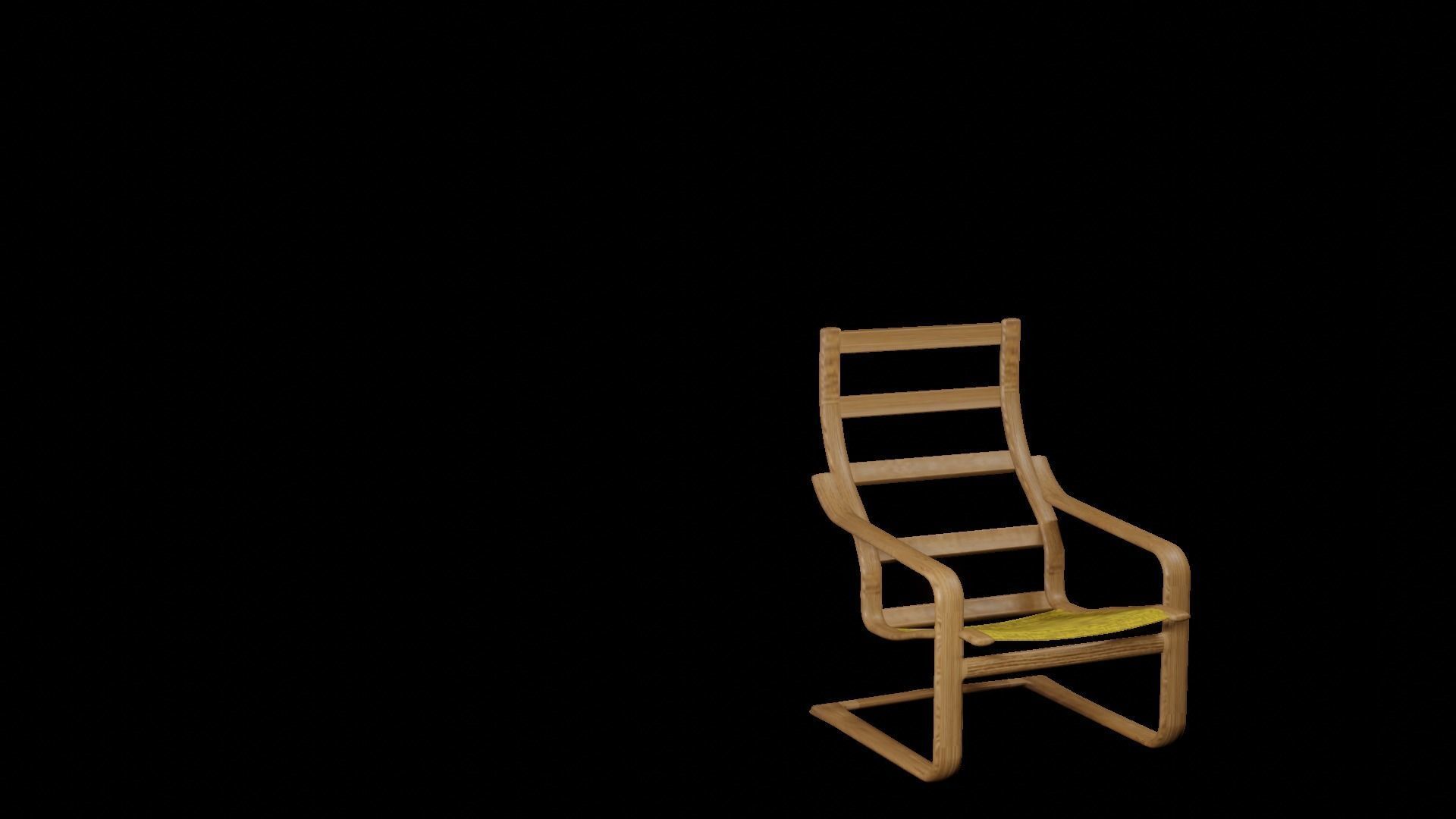 IKEA POANG CHAIR Free 3D model_3