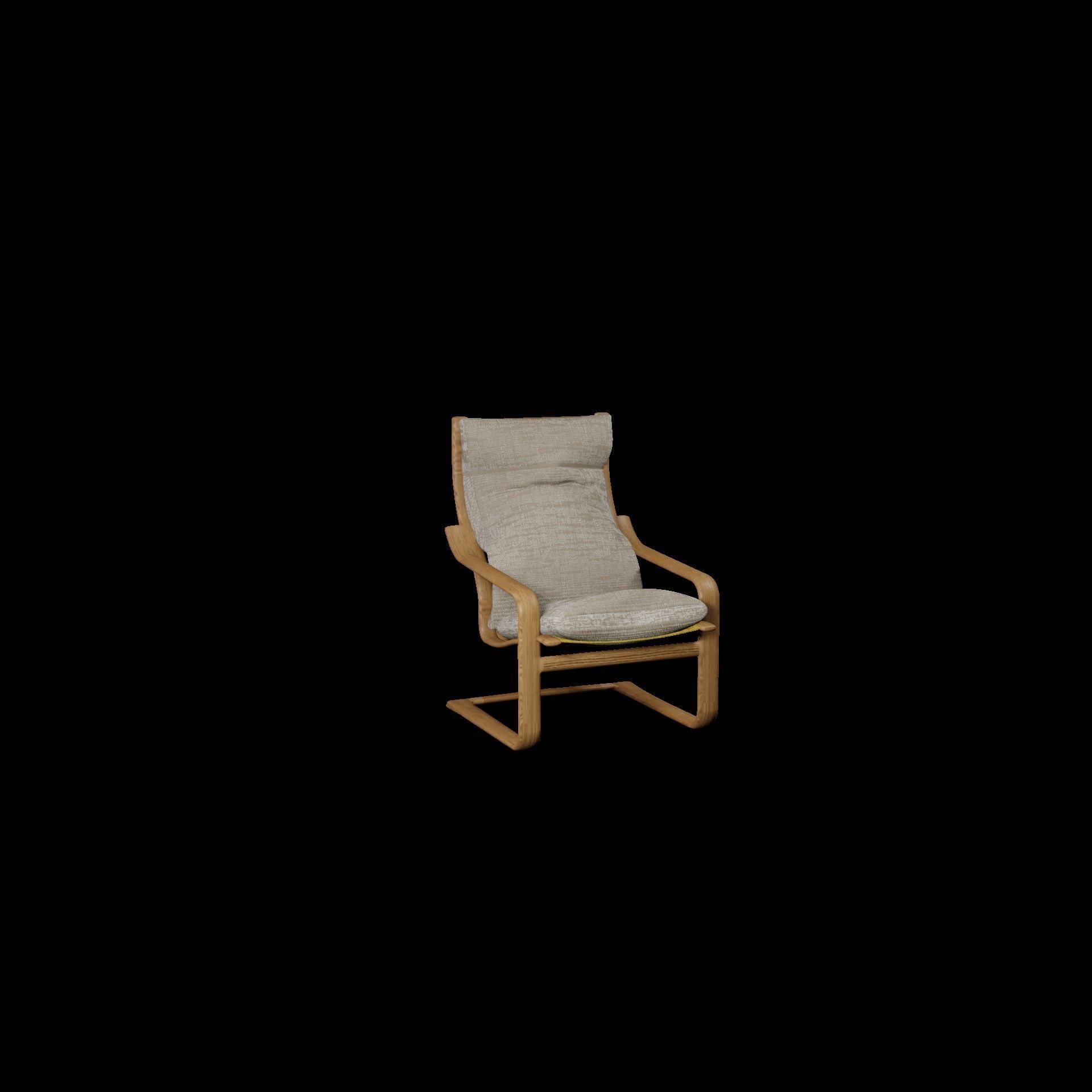 IKEA POANG CHAIR Free 3D model_4