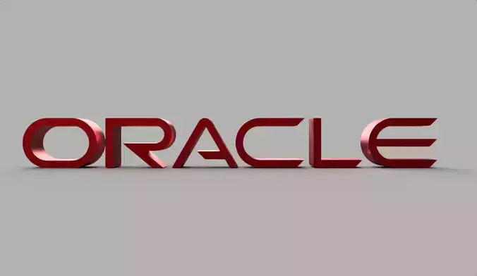 Oracle logo 3D model