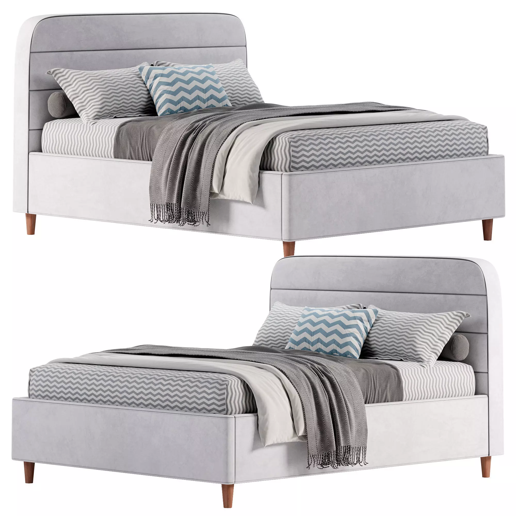 Scandi bed by salon nevesomost 3D model