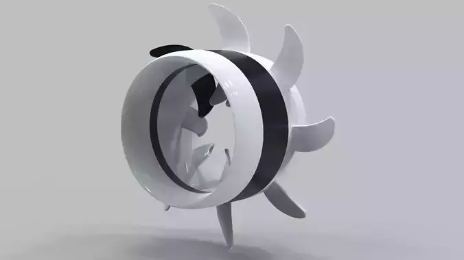 Turbine Motor 3D Model