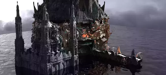 Ocean Master Tower City Kit bash