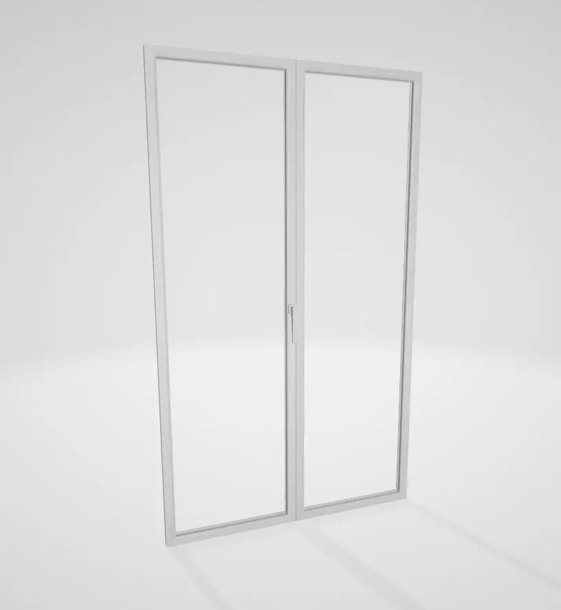 window aluminium sliding patio door Free 3D model