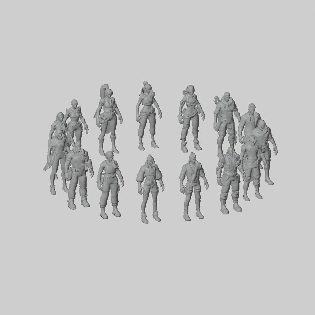 Valorant Character Pack 3D model_2