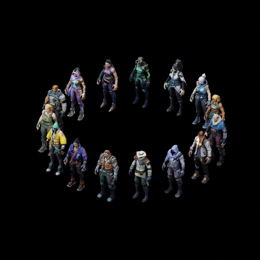 Valorant Character Pack 3D model_3