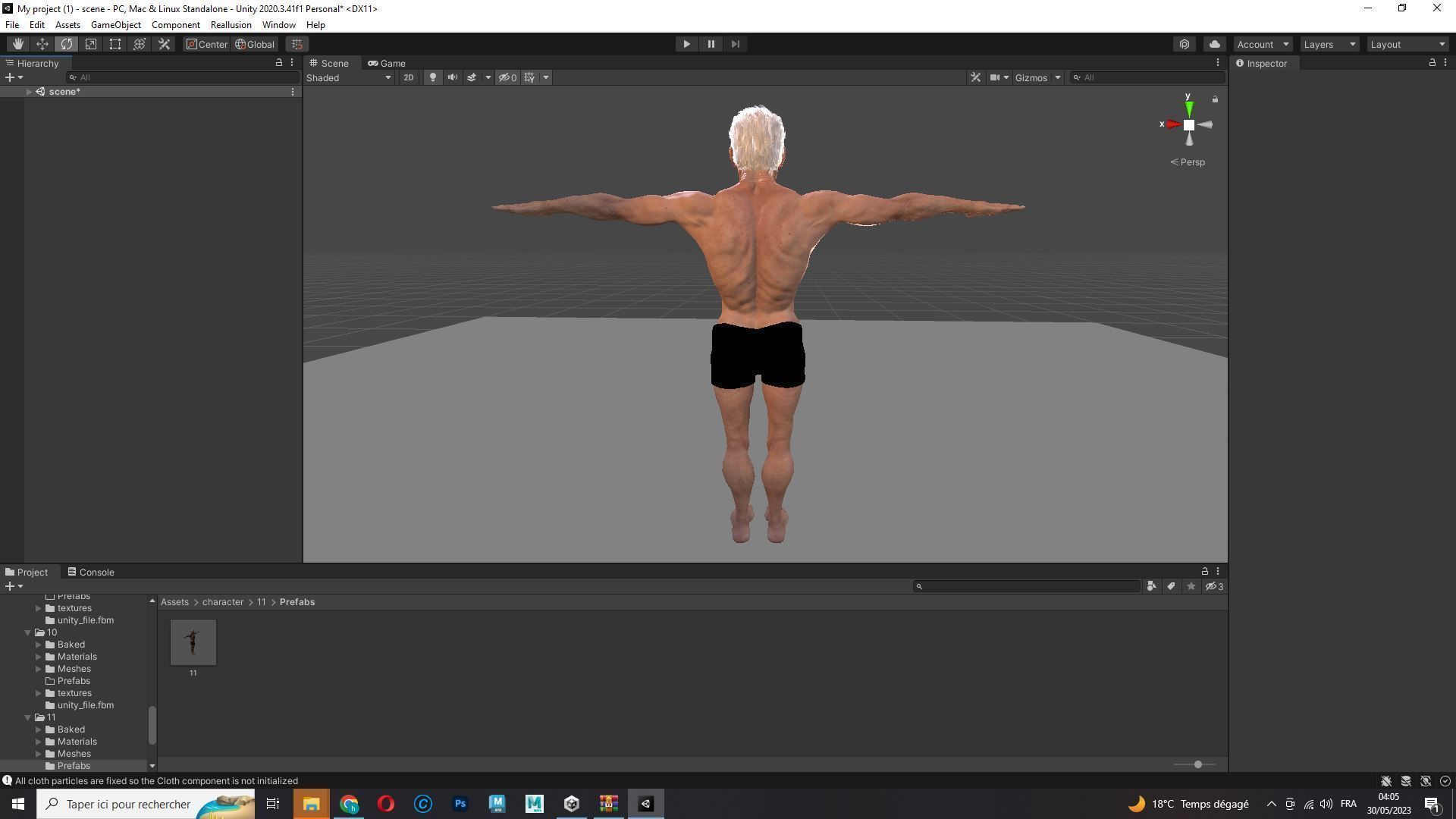 Realistic Old Man Low-poly 3D model_30