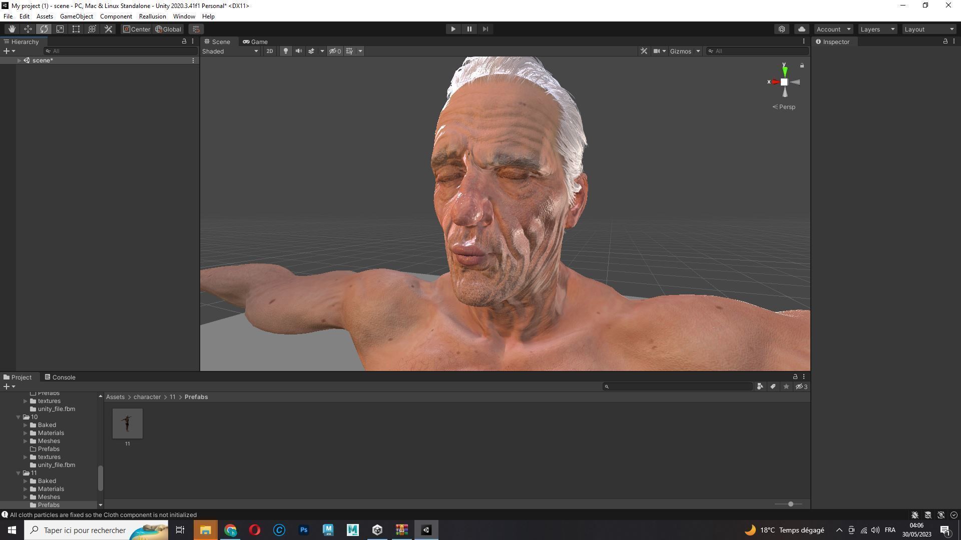 Realistic Old Man Low-poly 3D model_31