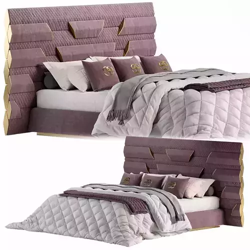 Botega Gold Bed by Elve Luxury 3D model