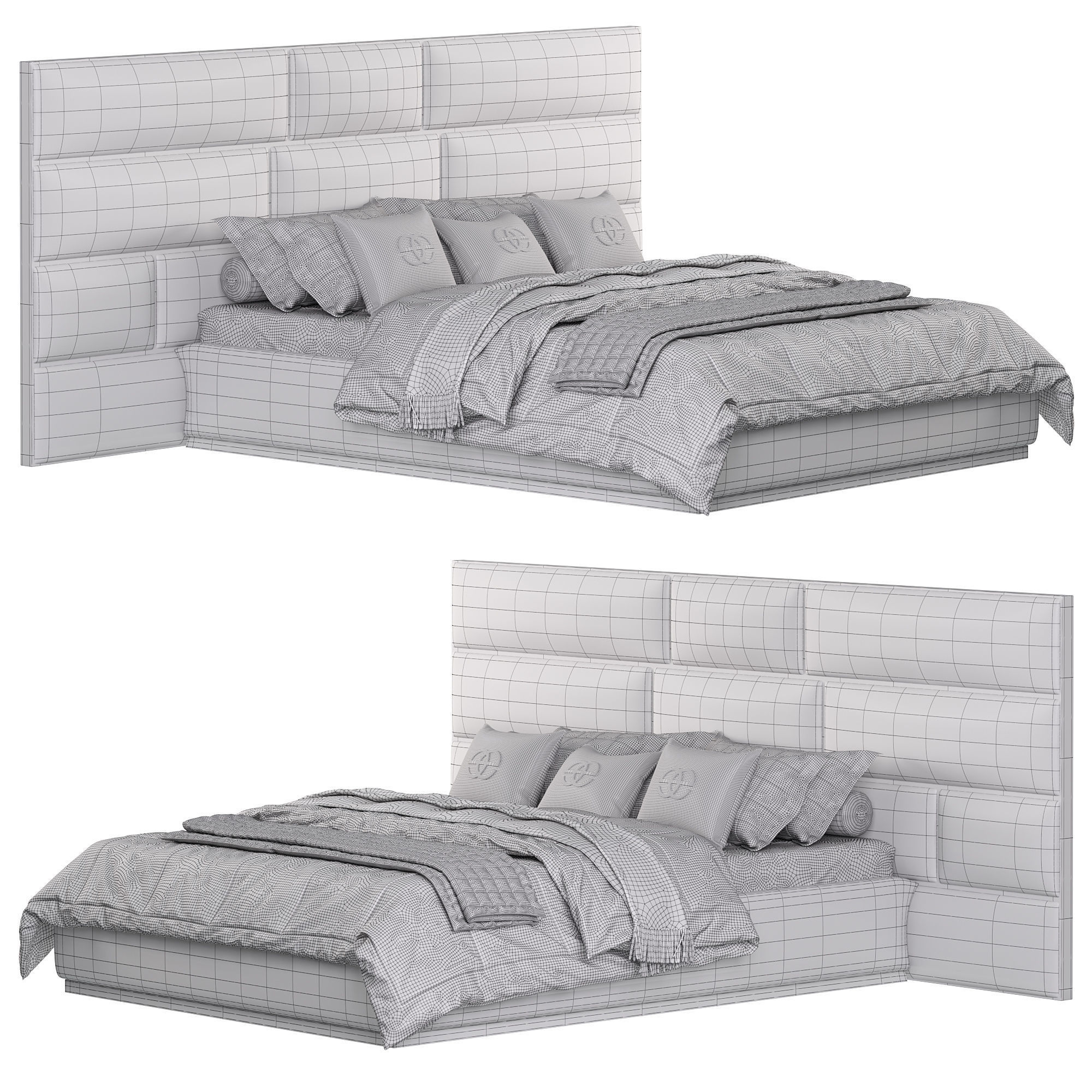 Carina Bed 3D model_3