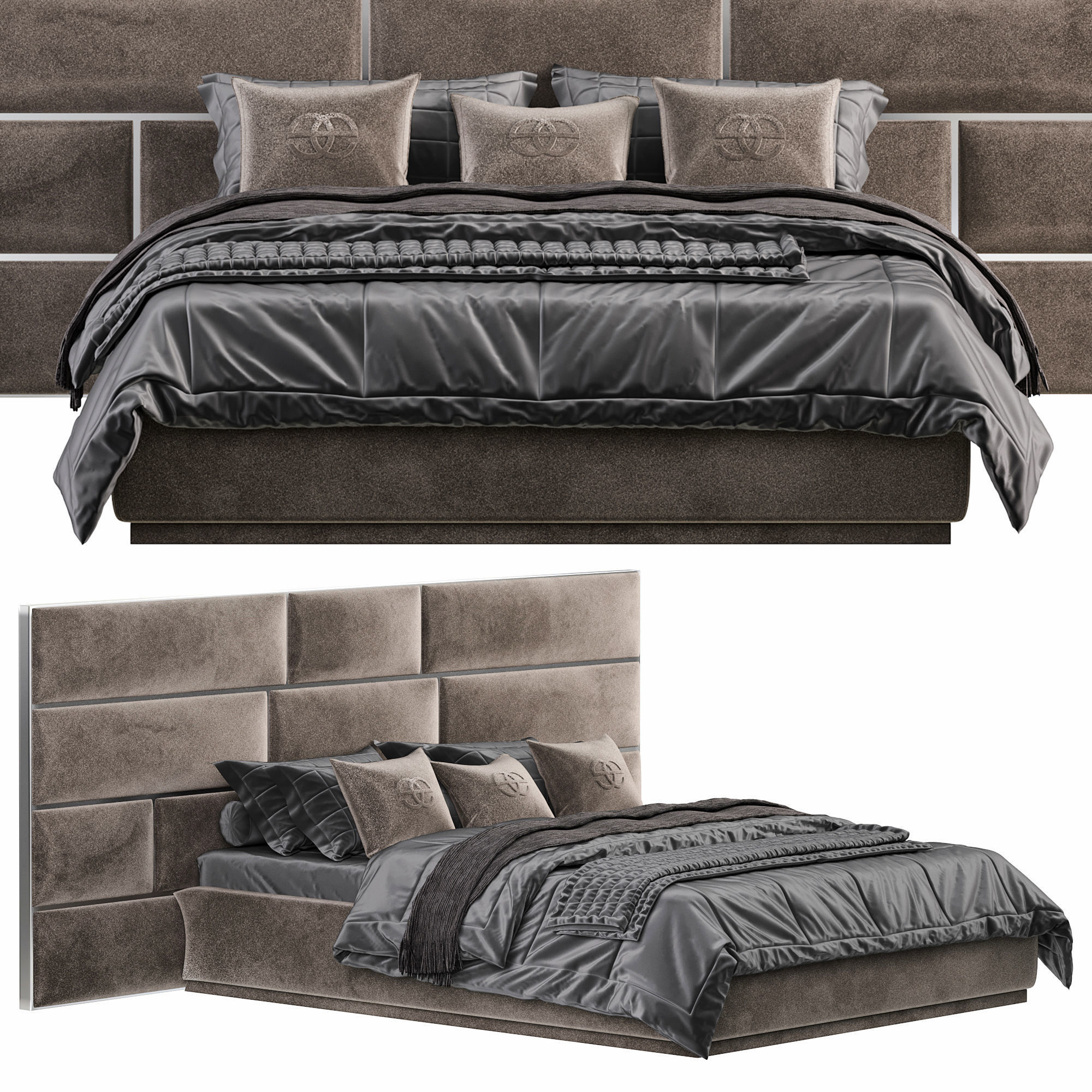 Carina Bed 3D model_2