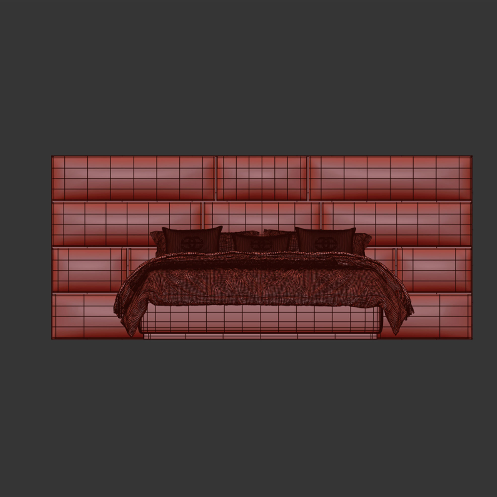 Carina Bed 3D model_5