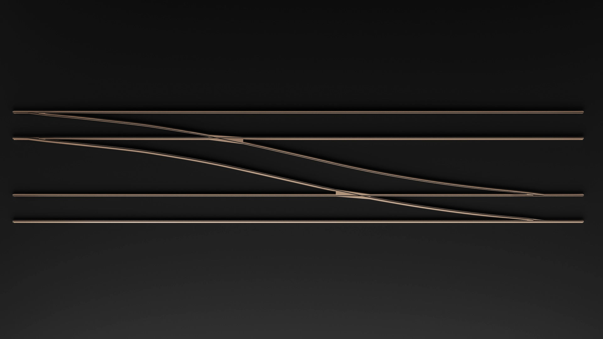 Collection of Tram Rails Elements 3D model_20