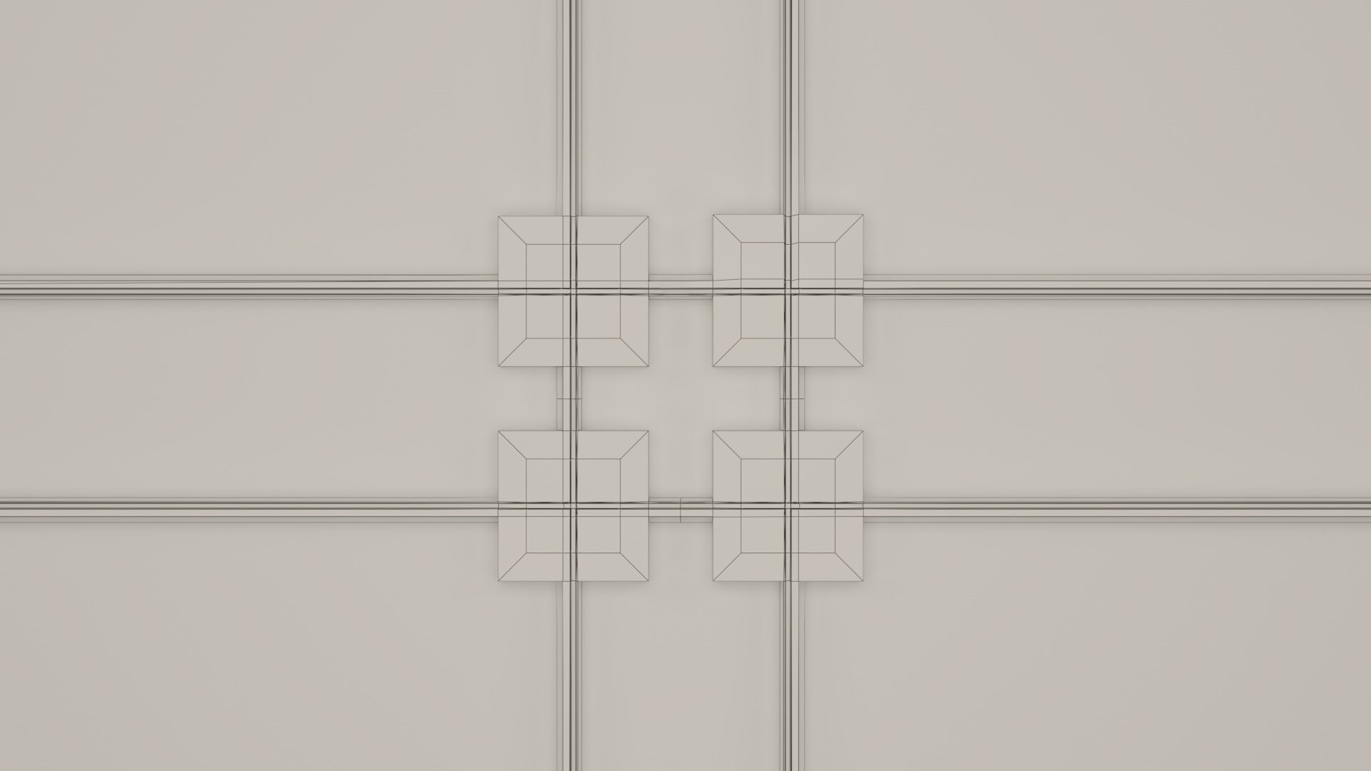 Collection of Tram Rails Elements 3D model_3