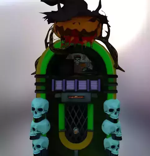Jukebox Halloween 3D model