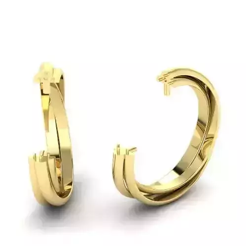 Earrings in the form of a half ring Model 1931