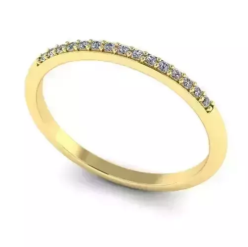 Ring with one row of stones Model 1955