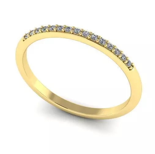 Ring with one row of stones Model 1955 3D print model