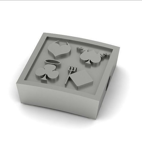 Playing card pendant Model 1950 3D print model