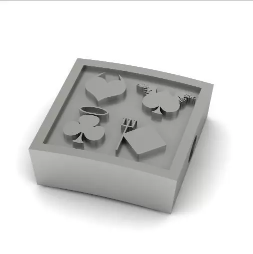 Playing card pendant Model 1950 3D print model