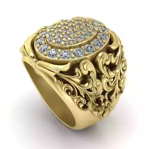 Ring with patterns Model 1949