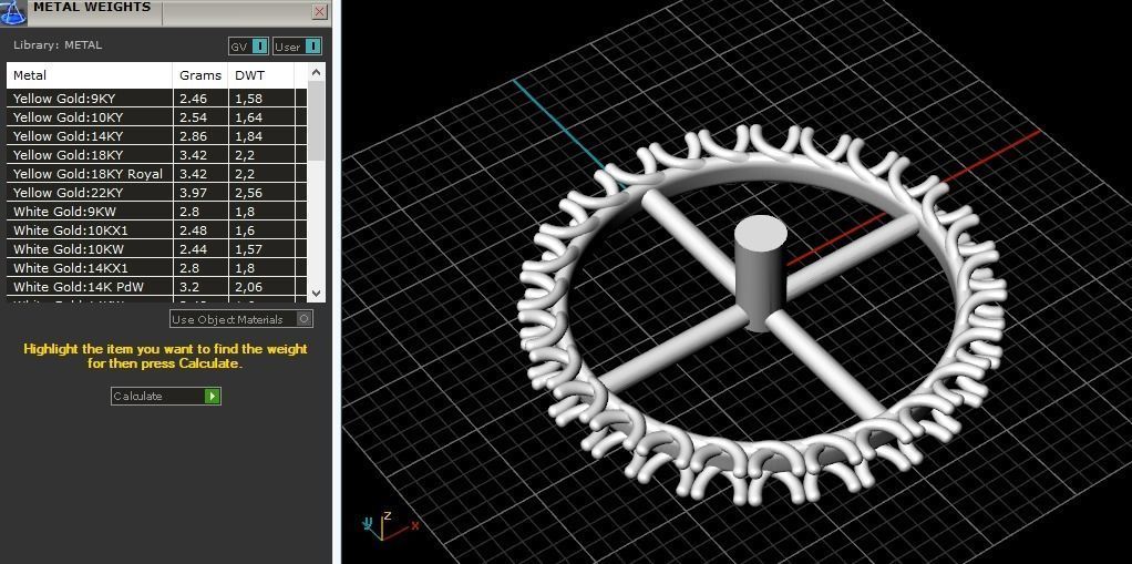 Ring with one row of stones Model 1946 3D print model_7