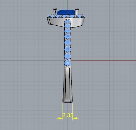 Heart stone ring Model 1963 3D print model_7