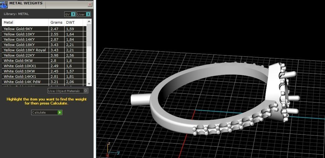 Heart stone ring Model 1963 3D print model_8