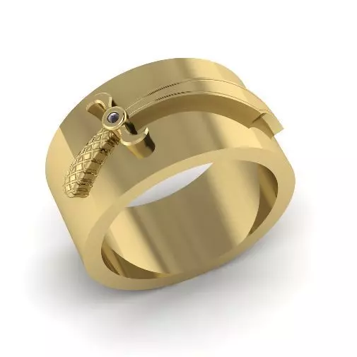 Knife ring Model 1961 3D print model_0